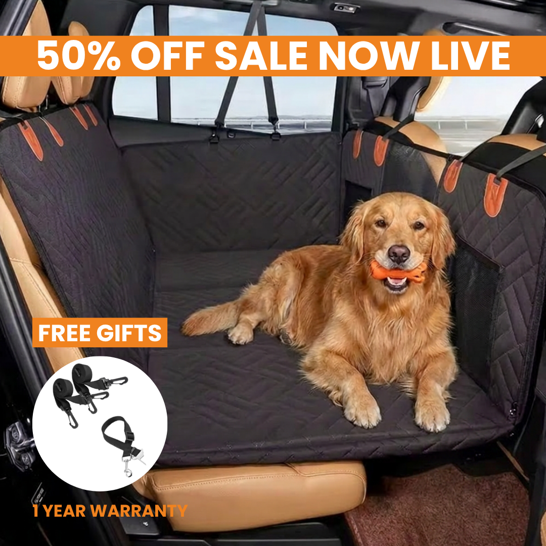 Wagsy Co. - Hard Bottom Dog Car Bed, Dog Car Seat Protector
