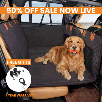Wagsy Co. - Hard Bottom Dog Car Bed, Dog Car Seat Protector